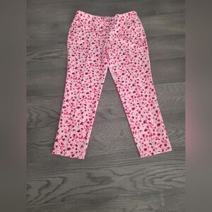 adidas Pink Floral Leggings/Capris
